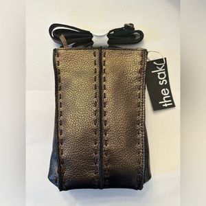 NWT The Sak Los Feliz leather mini crossbody- Bronze